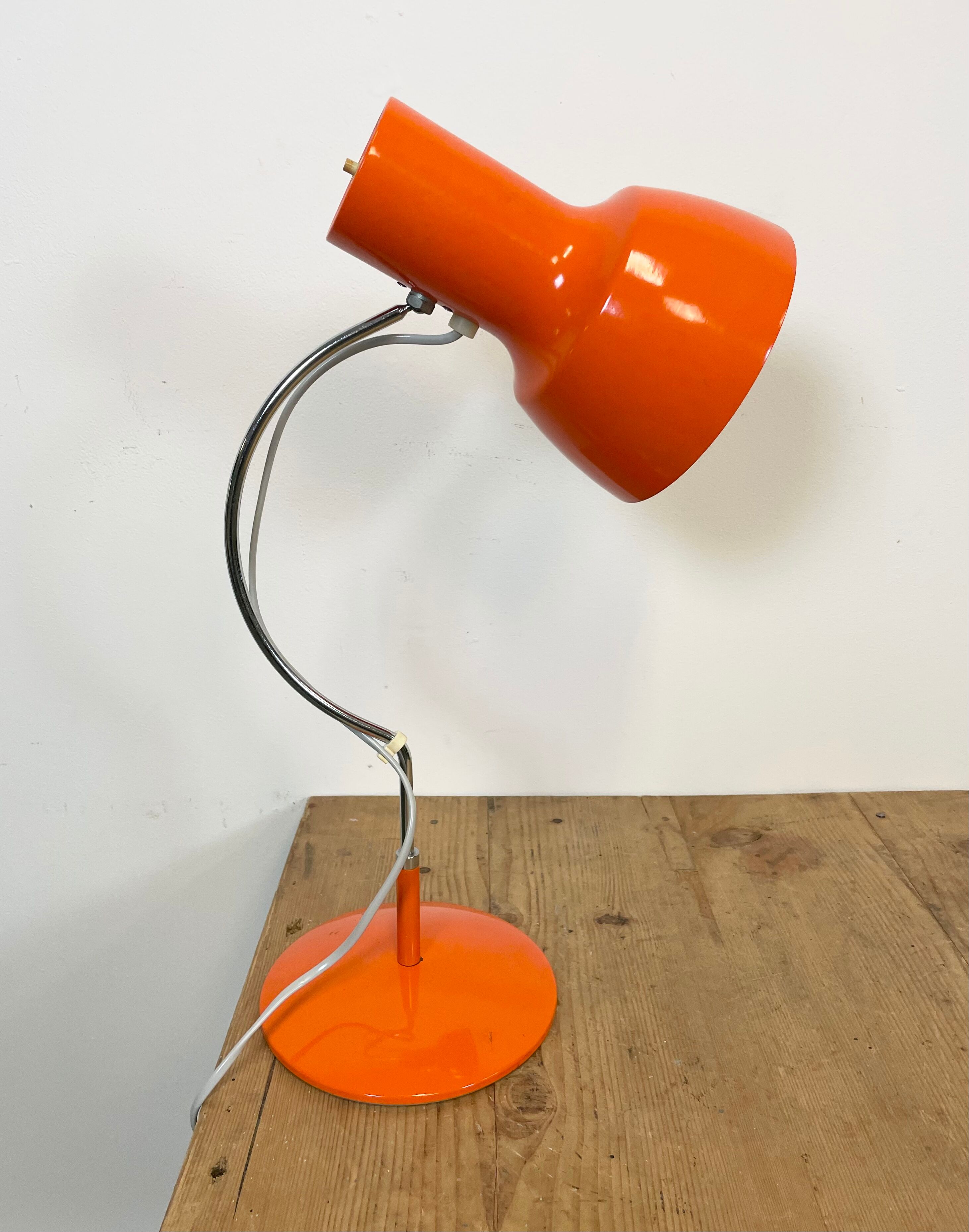 Orange Table Lamp by Josef Hurka for Napako, 1960s