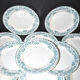 Moulin des Loups & Hamage set of 11 flat plates Ancient Athens in earthenware 1900