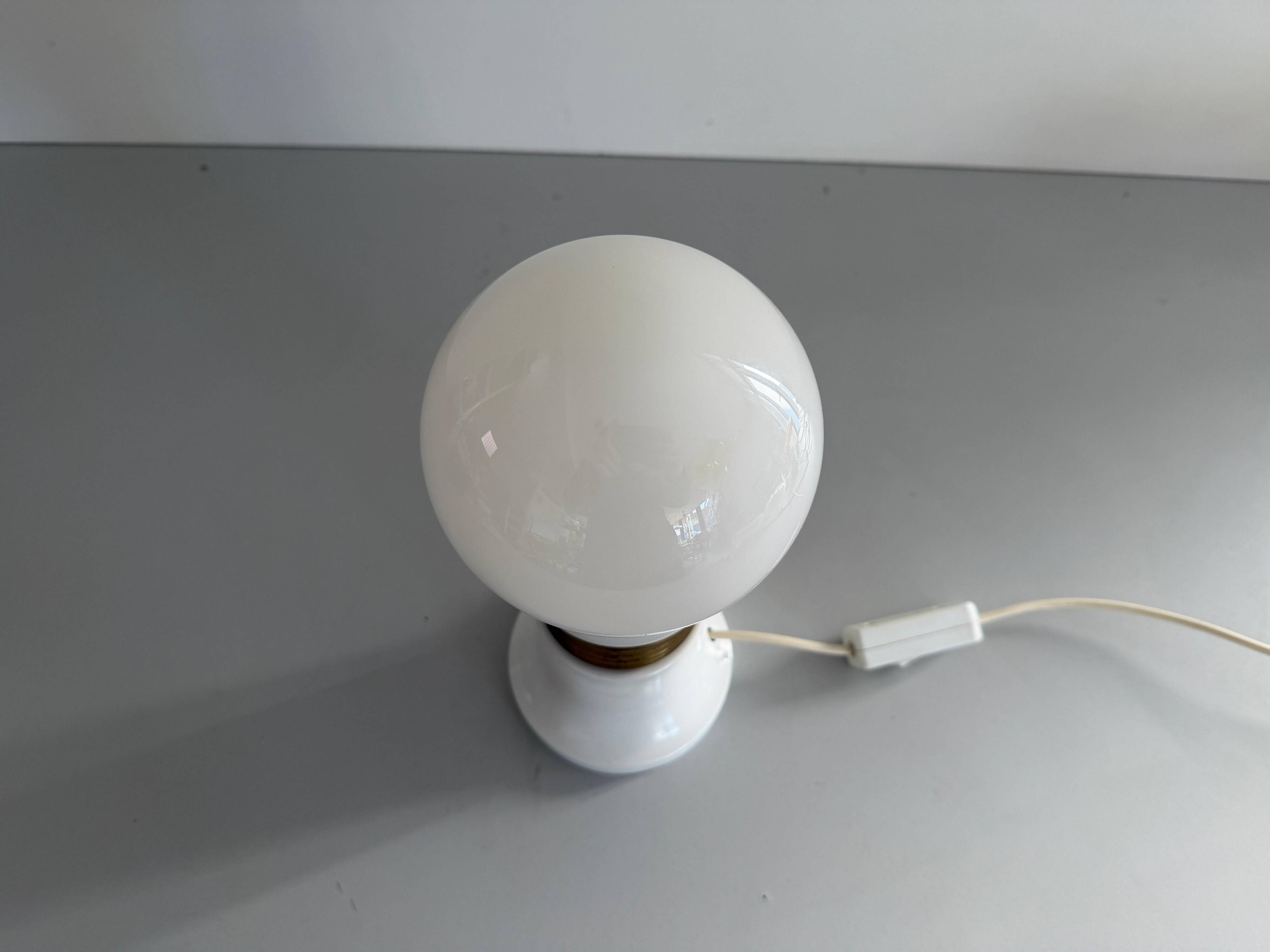Unique table lamp in glass and plexiglass, 1960s, Germany