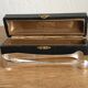 Christofle - Silver-plated metal sugar tongs, Japanese pattern, in a case, in good condition
