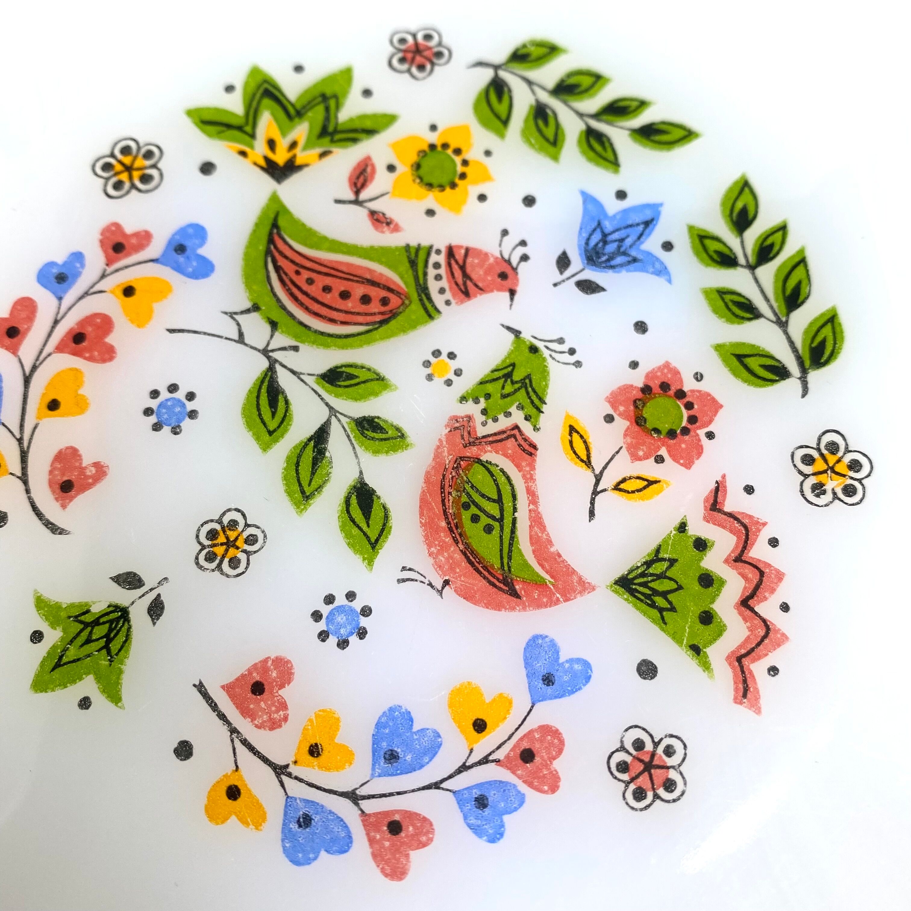 Vintage Arcopal plates Scandinavian décor