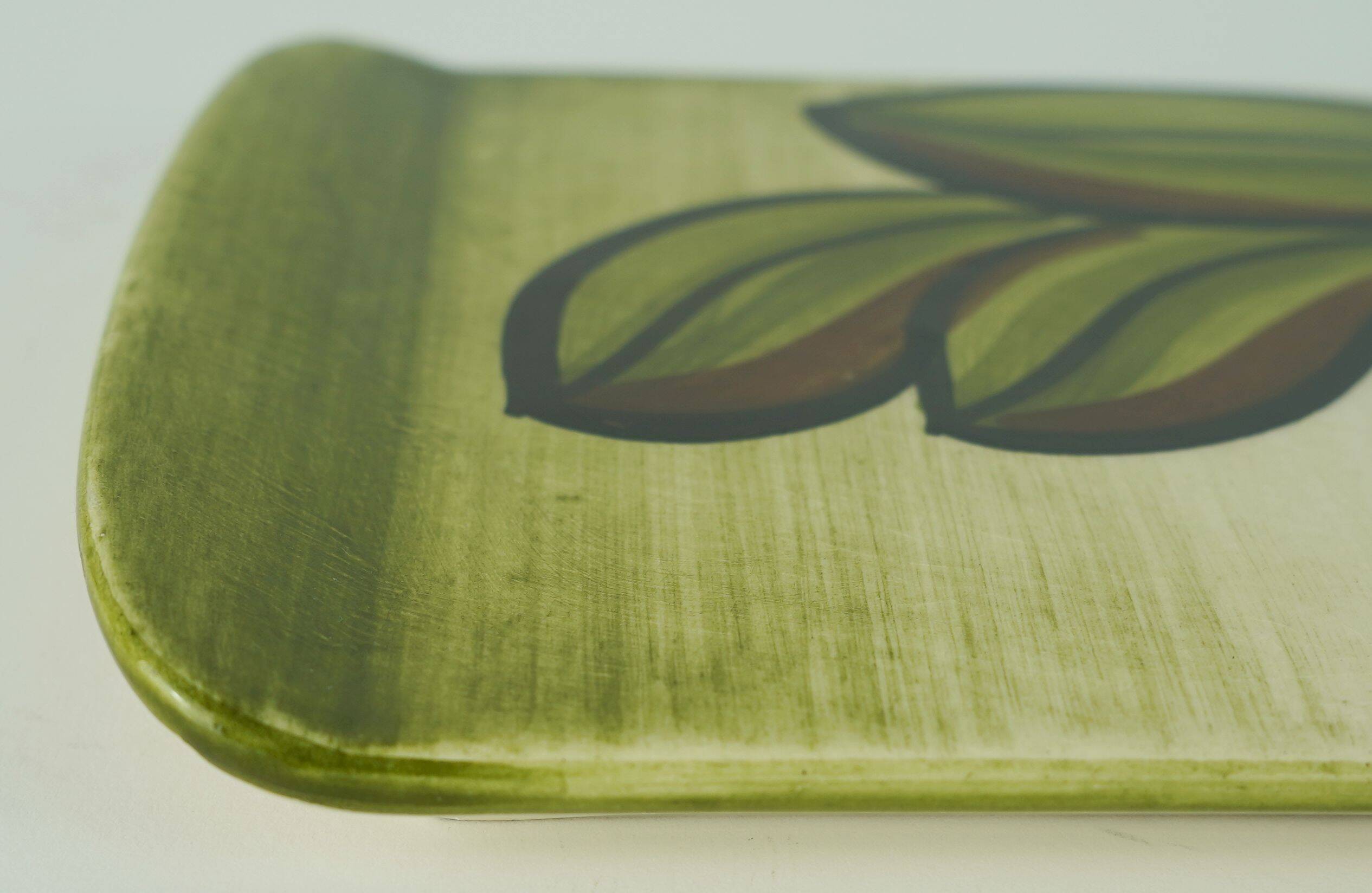 mid century ceramic CAKE PLATTER stutzel sachs aalen autumn decor