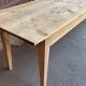 Very large farmhouse table 300 cm in fir from 1900, natural raw wood brewery.
