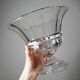 Coupe Médicis en verre cristalin, cristal de Bohême Artunion vintage