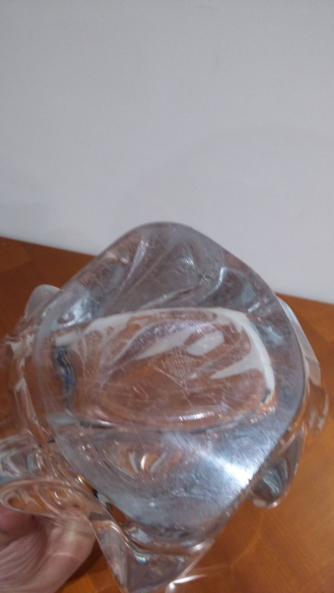Very Pretty Large Art Crystal Vase Vannes France