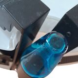 Lampada da terra Anni 70 in Ferro e Vetro di Murano Design Industriale