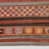 5x12 Long Wide Turkish Vintage Kilim Rug 162x377Cm SK 32815