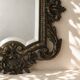 Miroir biseauté en bronze, Second Empire XIXe siècle, style Louis XV