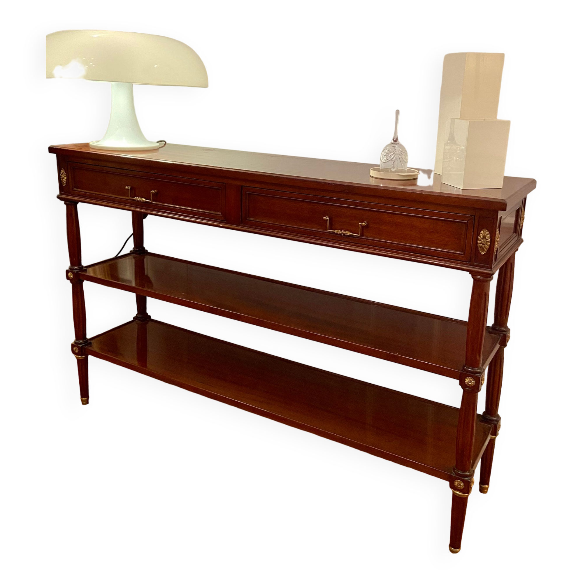 Console en merisier style Louis XVI