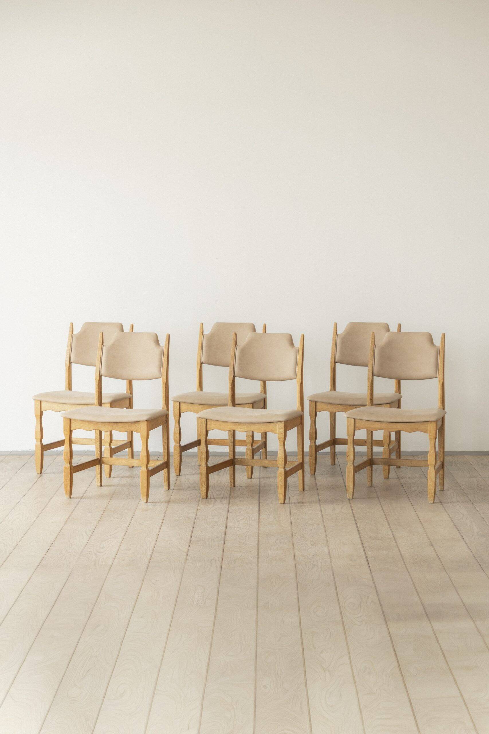 Henning Kjærnulf, Lame de rasoir, Chaise de salle à manger (ensemble de six)