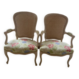 Fauteuils style Louis XV