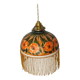 Old opaline and its tassels hanging lamp
