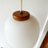 Karlby for Lyfa glass and teak pendant lamp