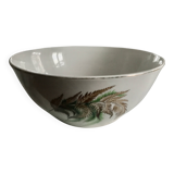 Vintage Digoin Sarreguemines fern salad bowl