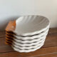 6 shell-shaped bowls