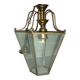 Brass lantern with 6 beveled glasses