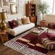 Traditional Moroccan handmade rug with colourful patterns, 2/3 m.