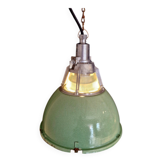 „Alma“ ukrainische Industrie Lampe Poliert / Grün