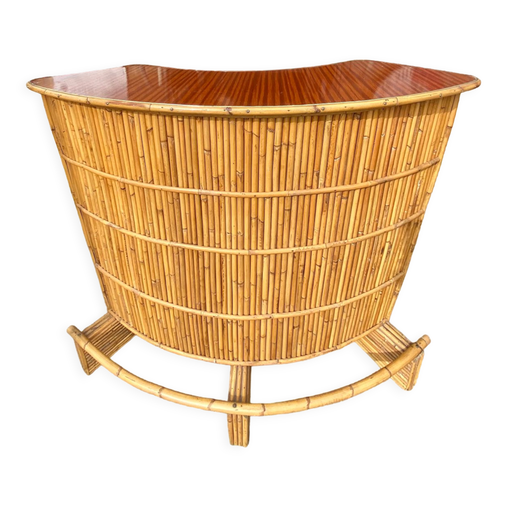 Chouette en rotin 15 cm - Décoration