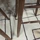 3 vintage wooden bar stools from the 60s/70s with a bistro spirit.