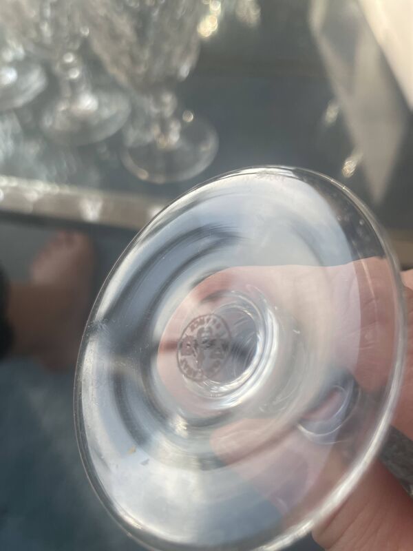 5 Verres flutes à champagne Baccarat modèle Armagnac