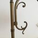 1960s brass and glass table lamp vintage