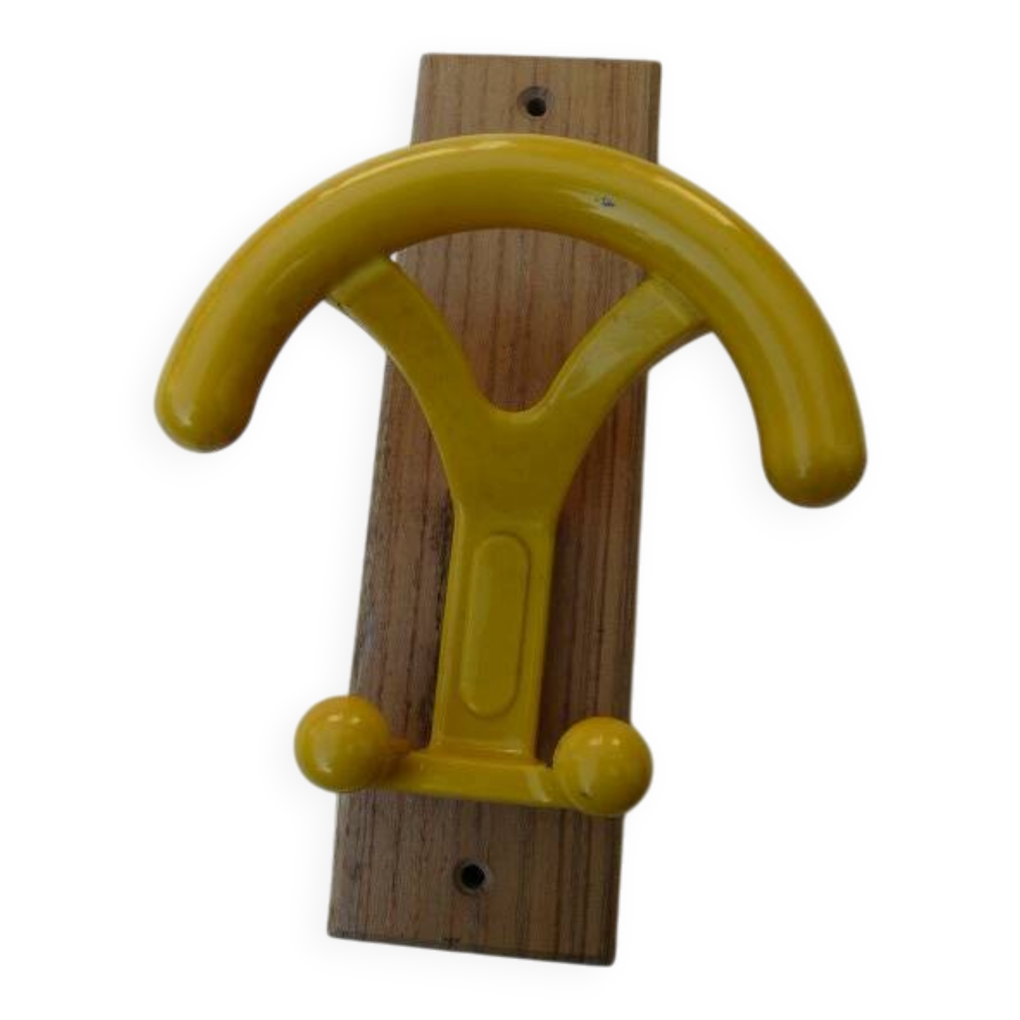 vintage yellow wall coat rack "Ghidini Italy"