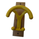 vintage yellow wall coat rack "Ghidini Italy"