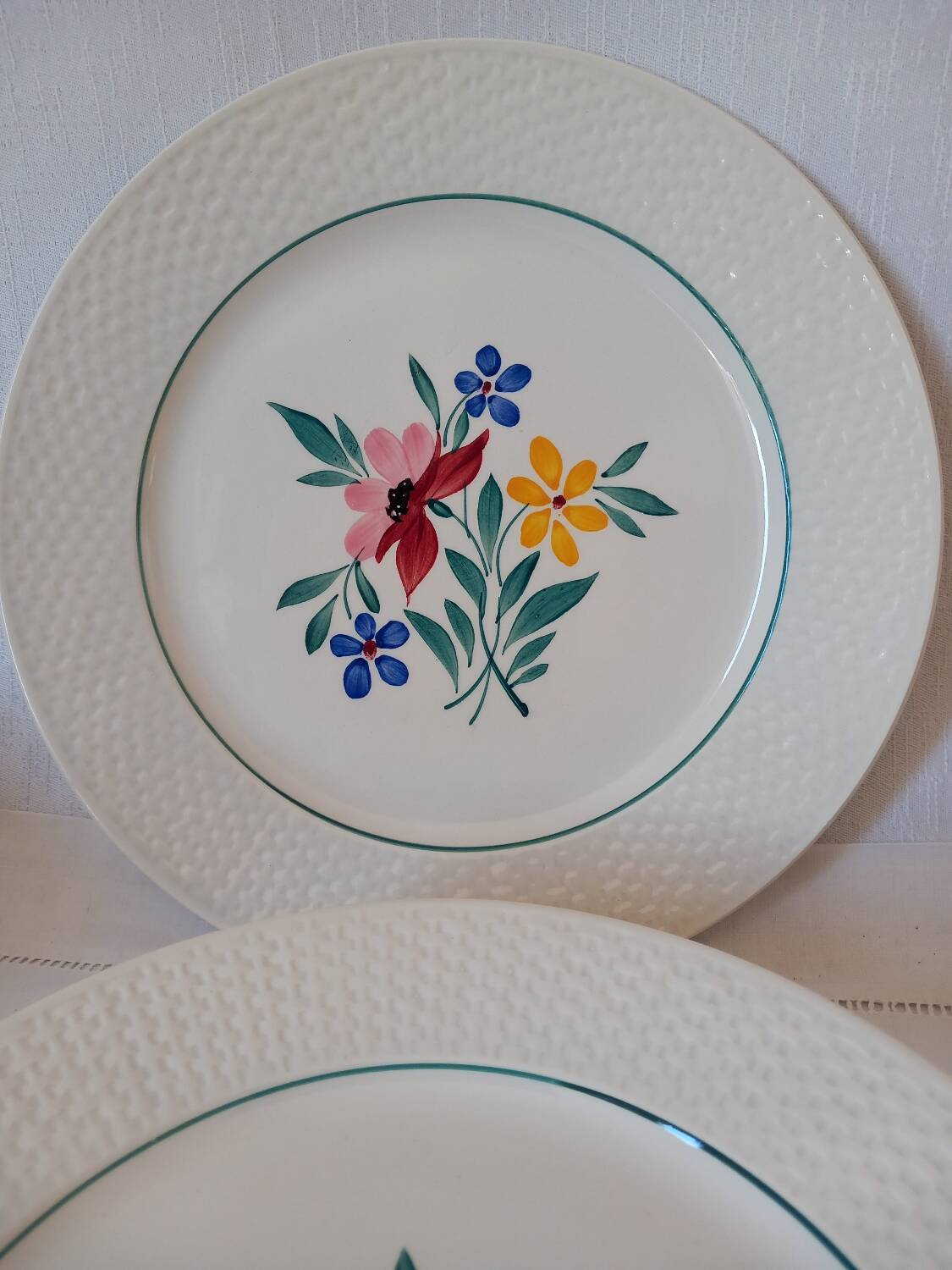 Assiettes Digoin et Sarreguemines Fabiola