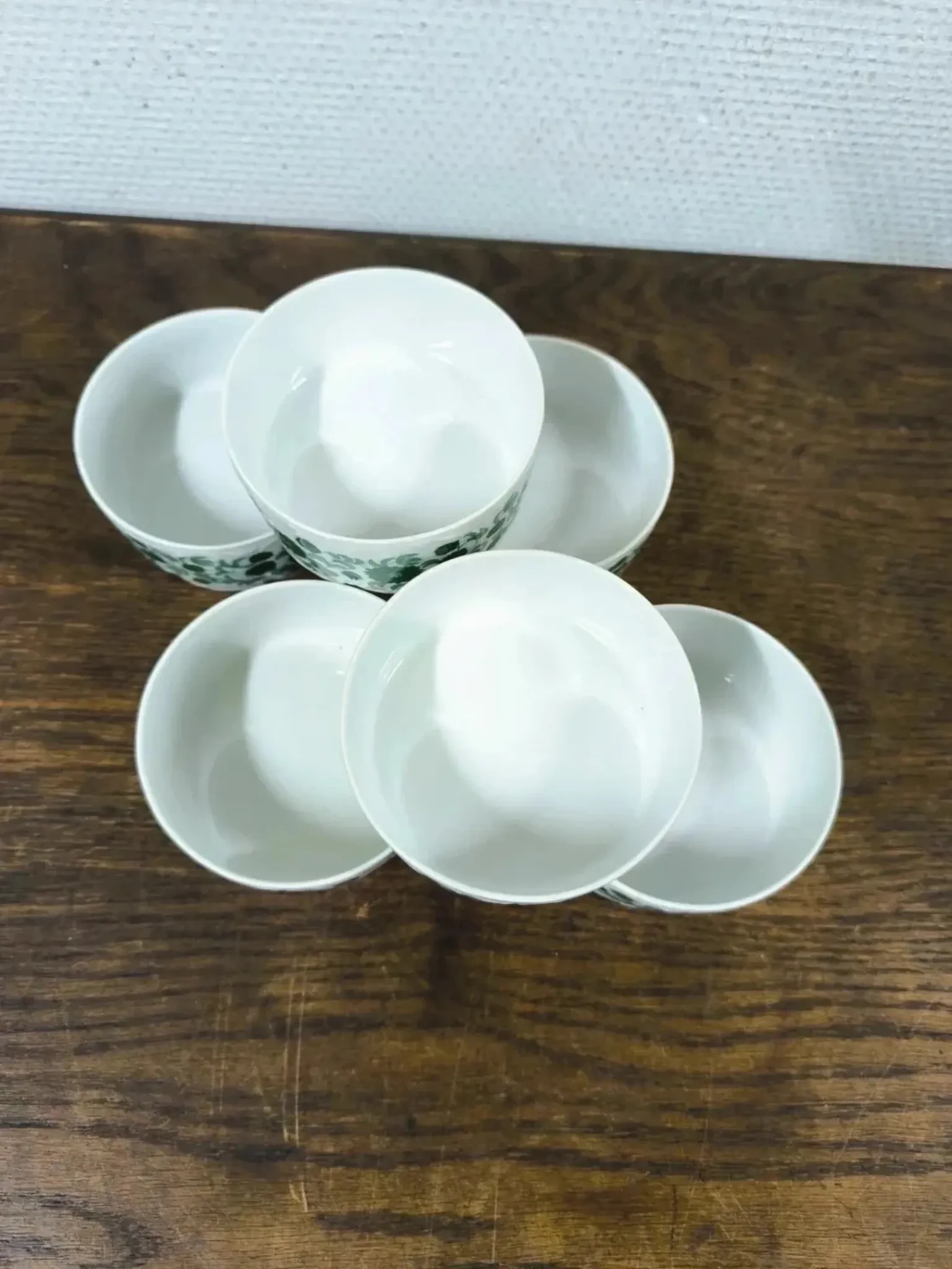 6 Rosenthal Monbijou ramekins with Giscard decoration, vintage porcelain.