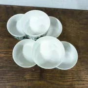6 Rosenthal Monbijou ramekins with Giscard decoration, vintage porcelain.