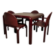 Gae Aulenti Orsay model table with 4 matching chairs – Vintage and elegant design