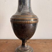Neo-classical baluster vase, silver-plated, Louis XVI Directoire, 20th century.
