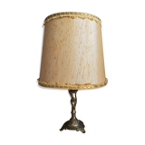 Bedside lamp tripod foot brass pattern child cherub