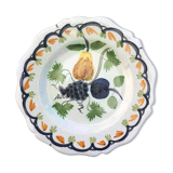 Assiette ancienne en faïence de Nevers XVIIII