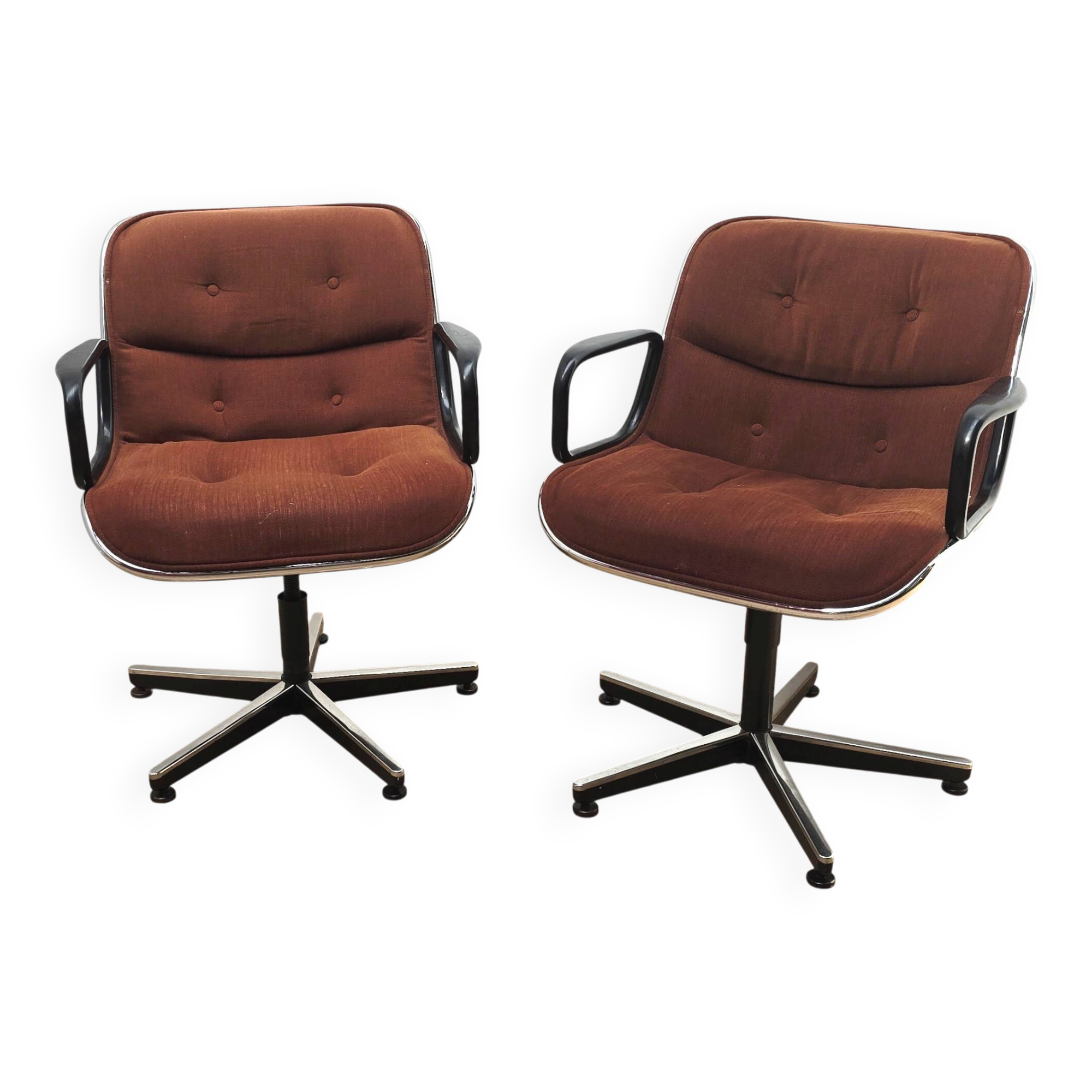 Pair of Charles Pollock office chairs