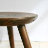 Tabouret tripode, produit dans les Vosges ( Gerardmer), années 50