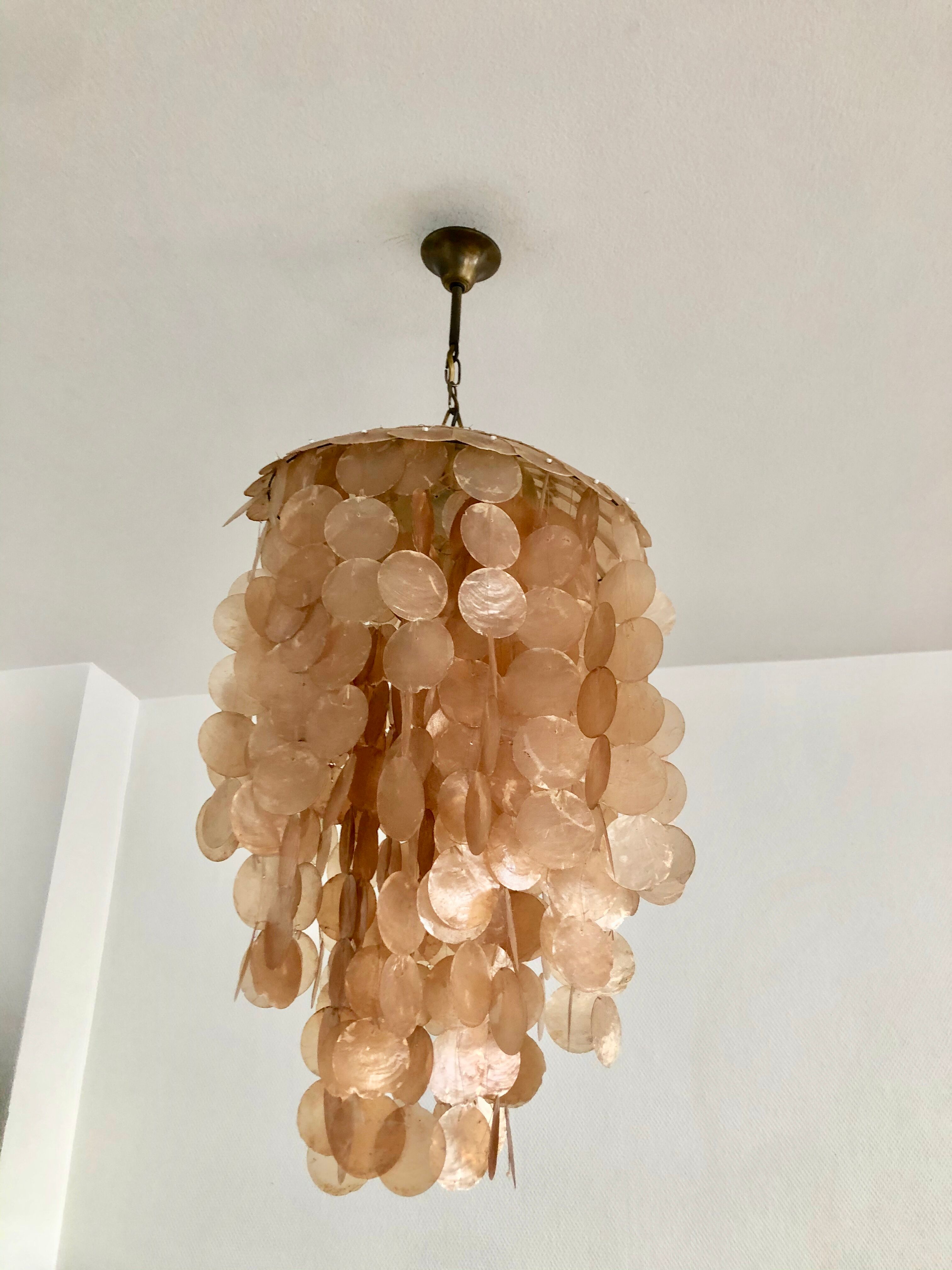 Pink mother-of-pearl hanging 1960