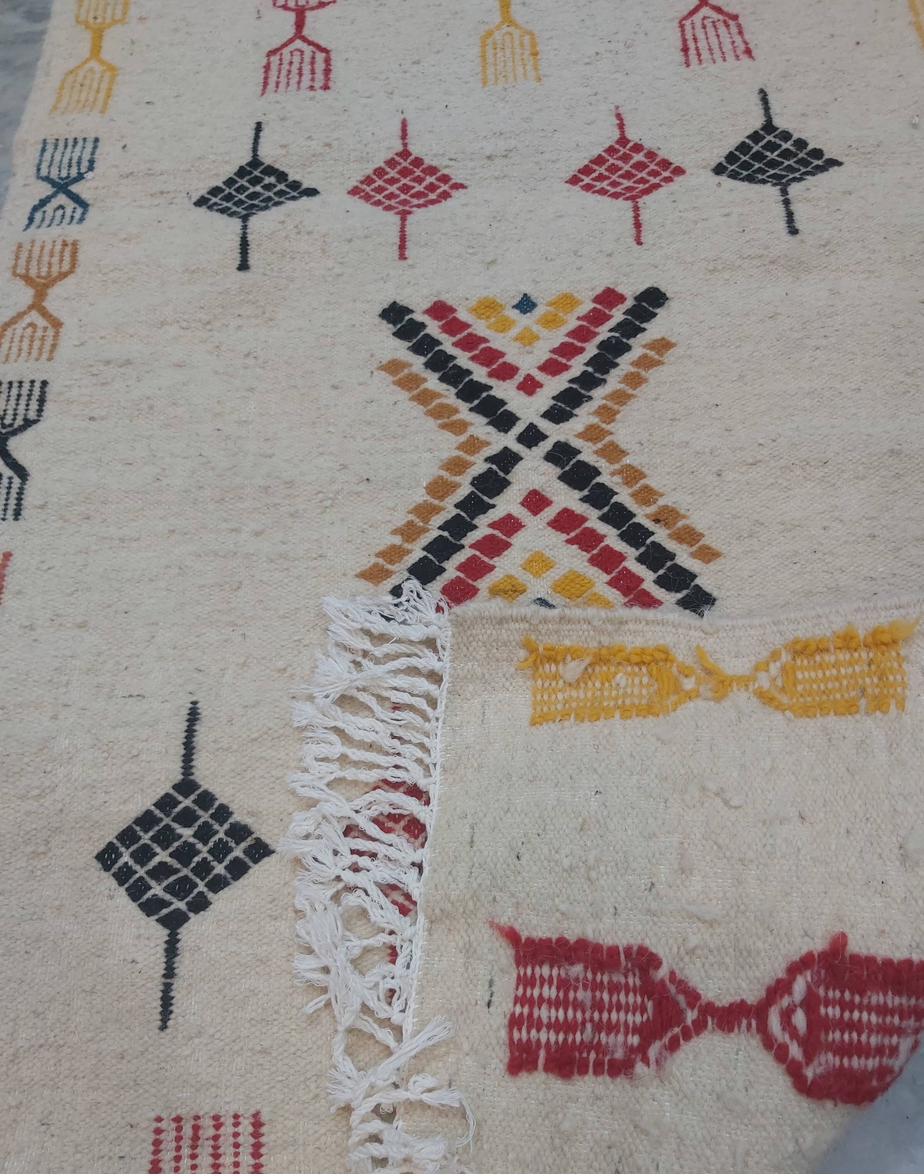 Traditional handmade carpet 112x72cm