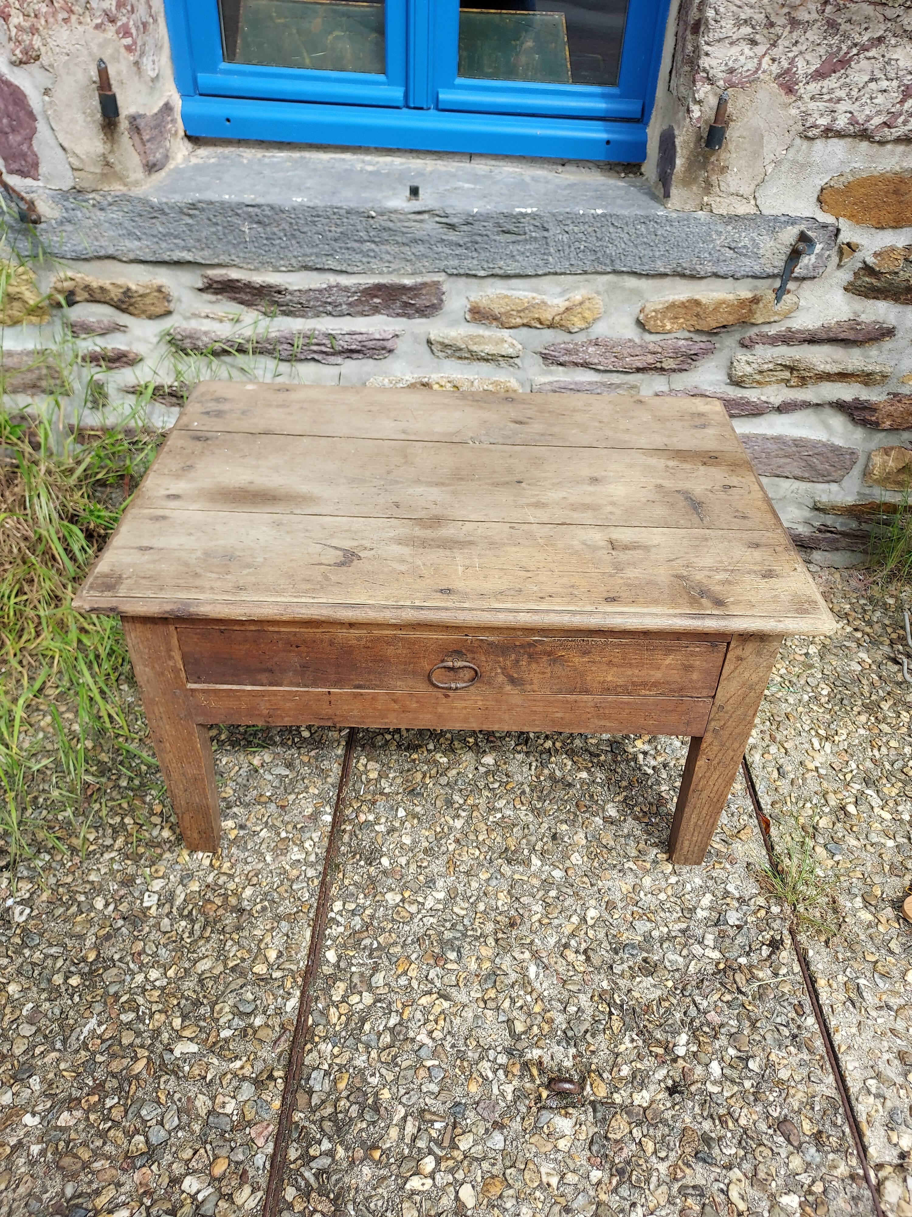 Antique oak coffee table