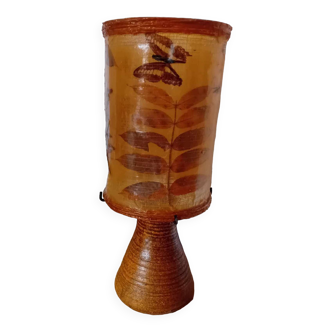 Accolay table lamp with herbarium inlay