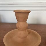 Pair of terracotta candlesticks