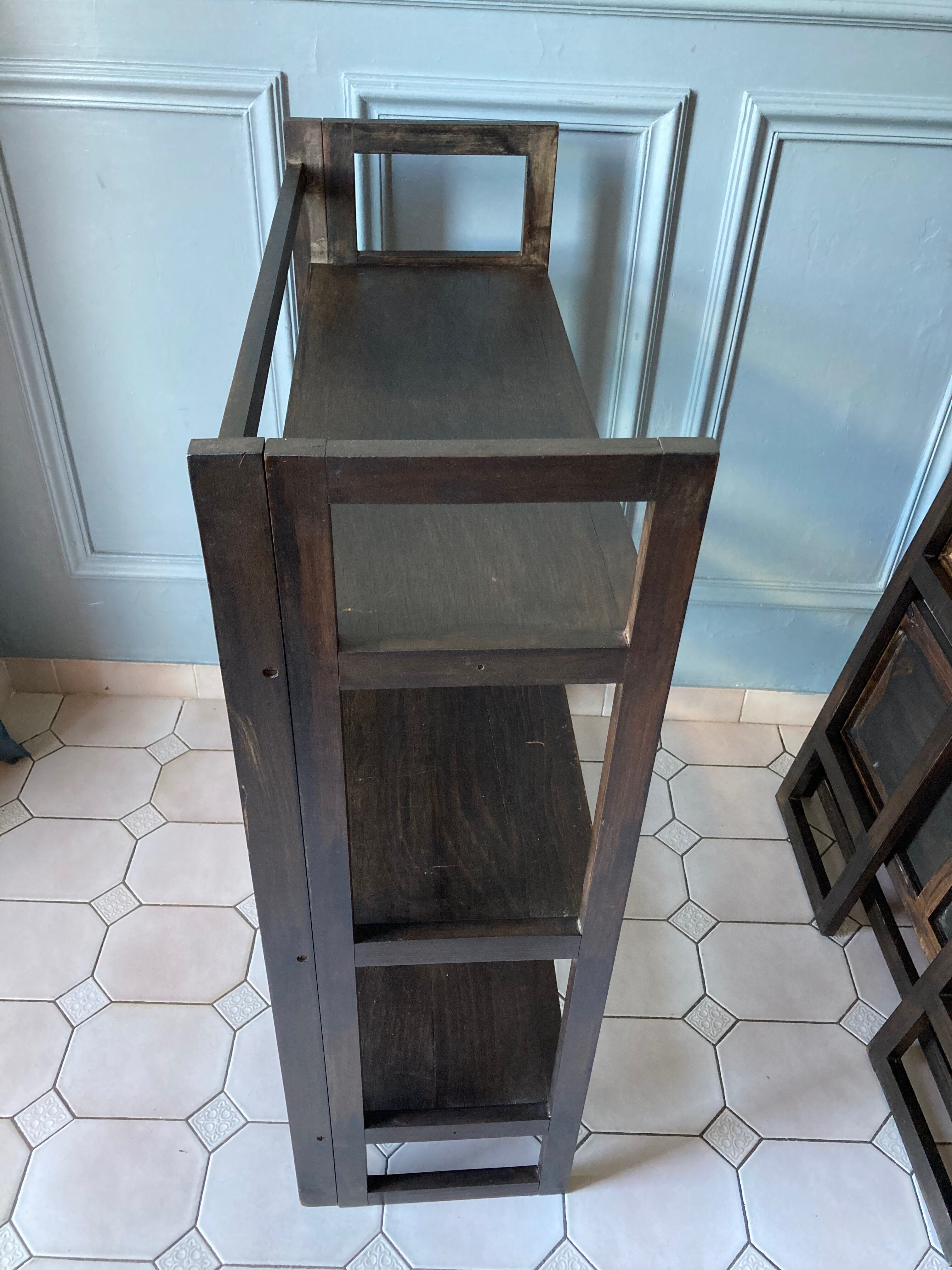 Vintage plant rack duo