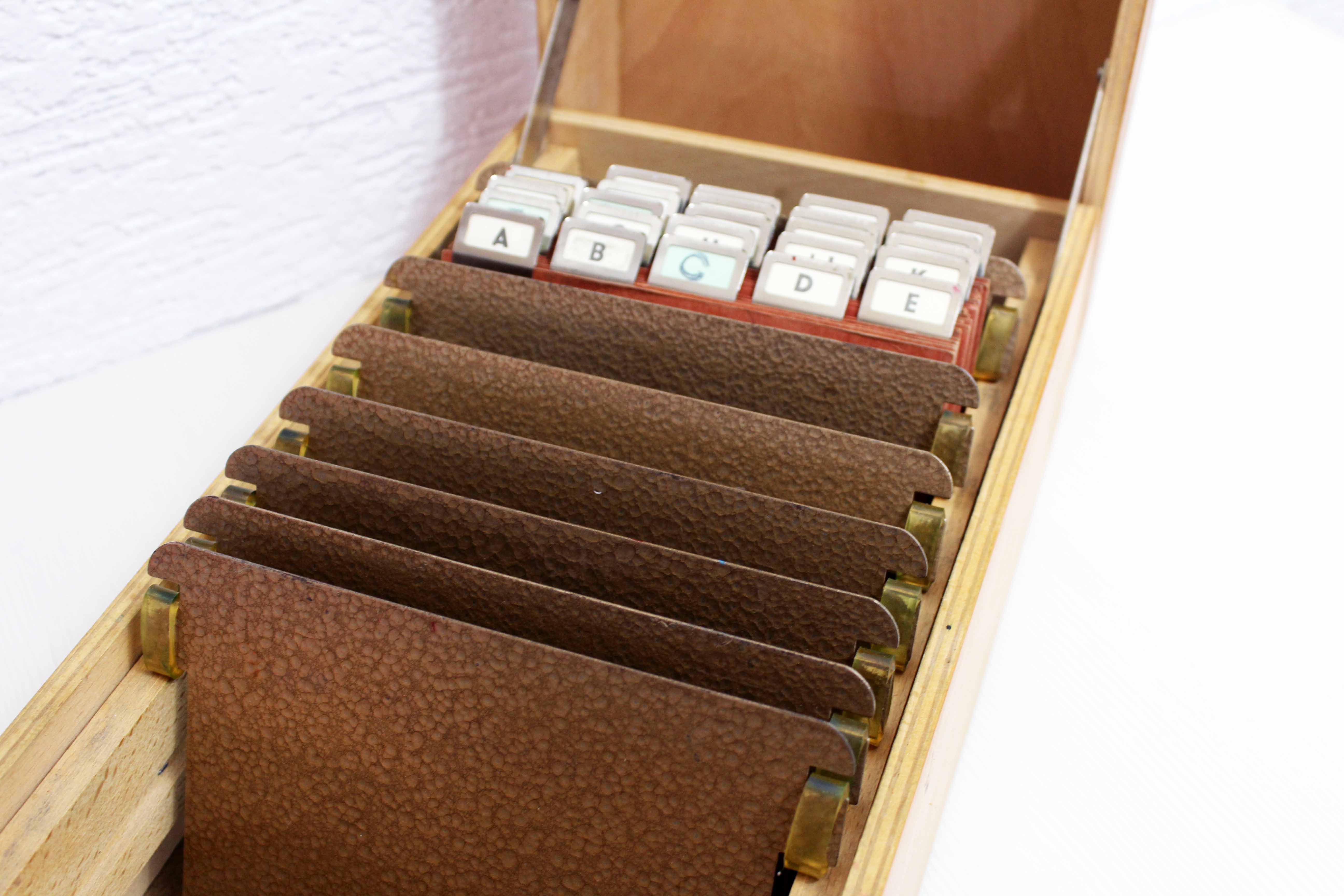 Vintage filing box