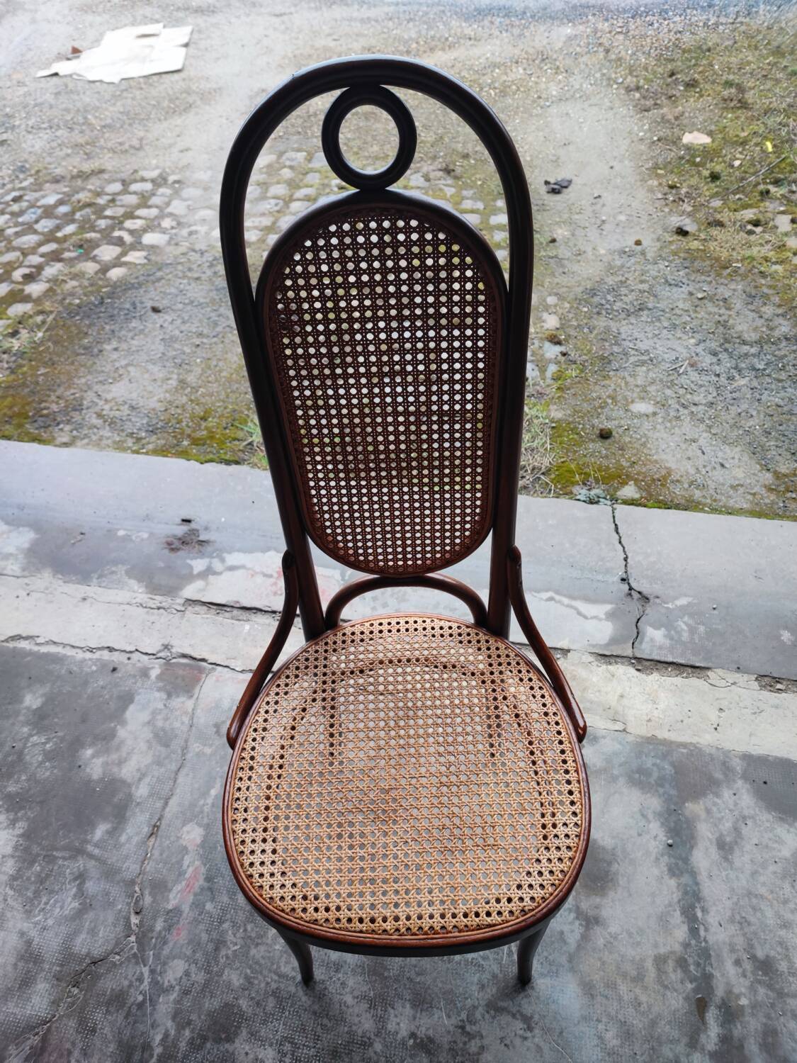 Set of 5 Thonet Long John chairs