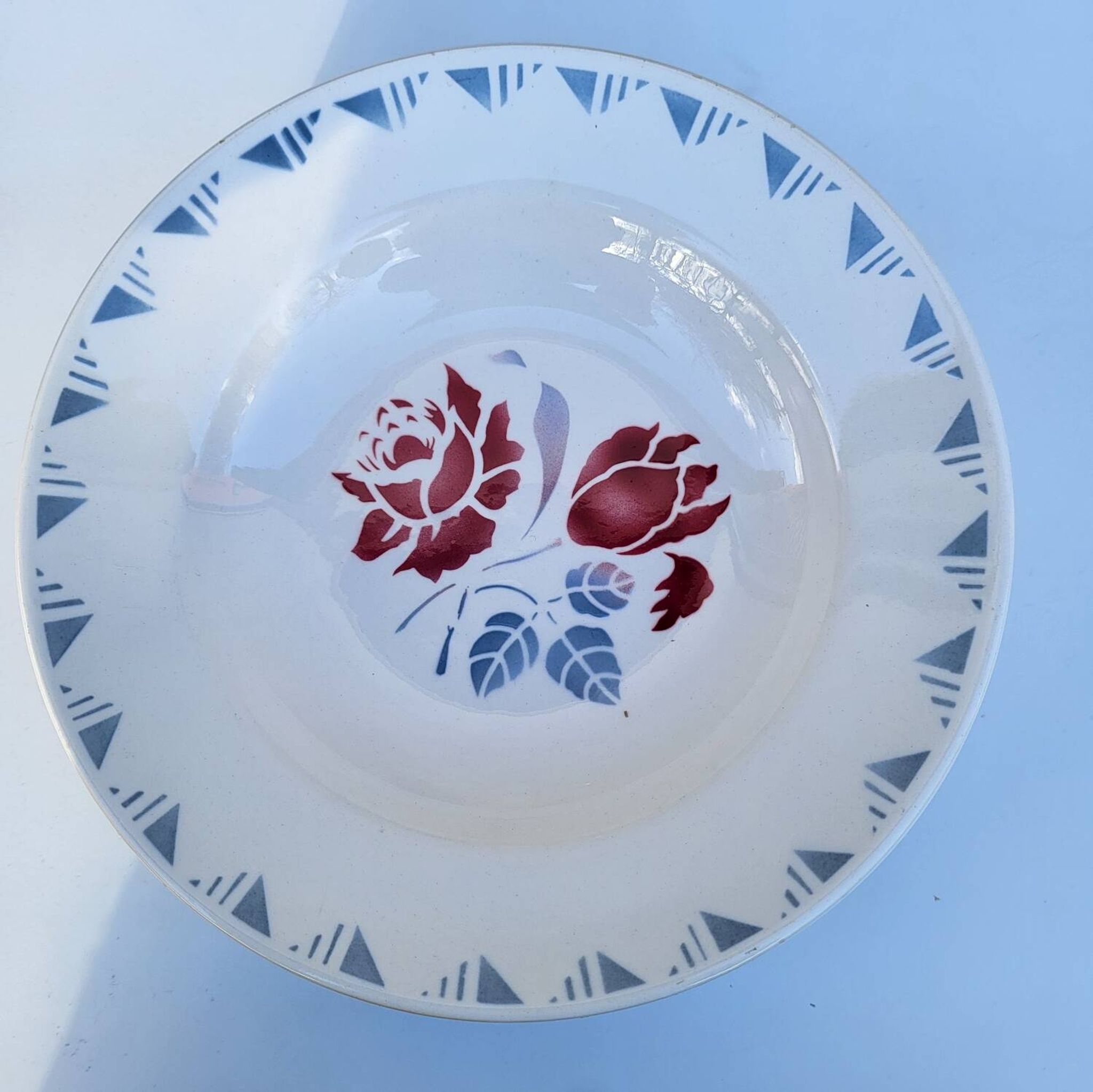 Lot 9 deep plates ▪︎ Art Deco ▪︎ Jane ▪︎ Niderviller
