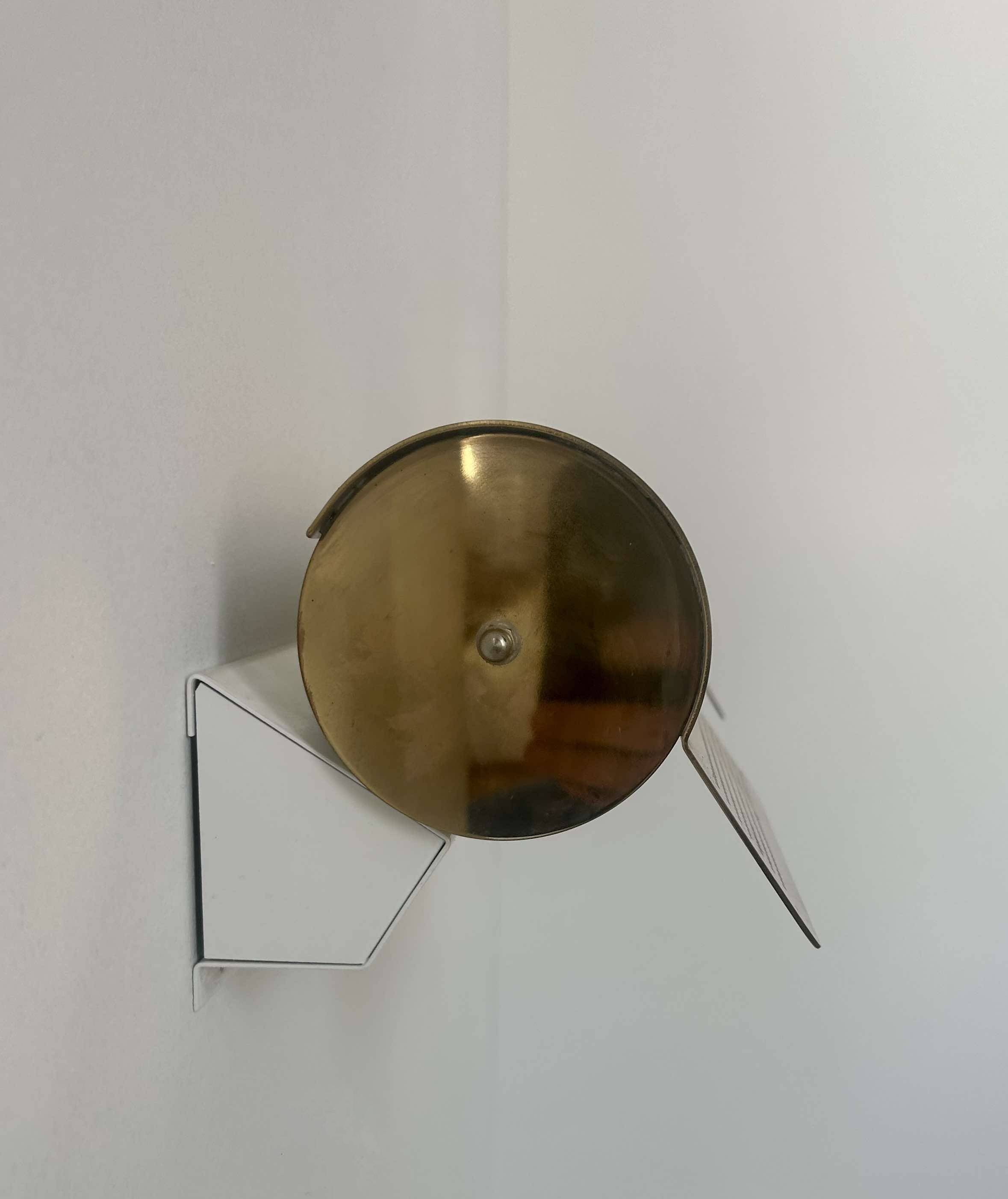 Paire d'appliques vintage orientable, laiton, Suède 1970