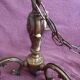 Bronze 3-light chandelier
