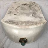 English porcelain wall fountain decorated with flowers and birds