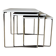 3 tables gigognes – acier chromé & plateau stratifié